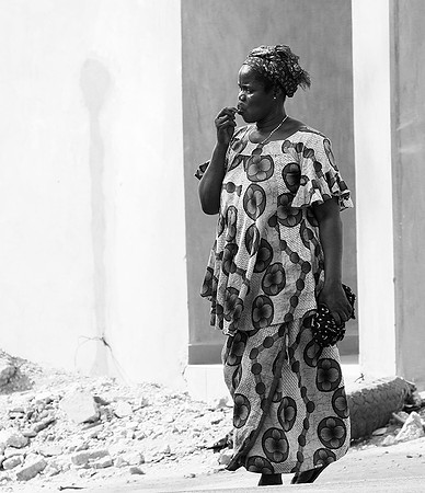 In the main street of Nianing - Senegal