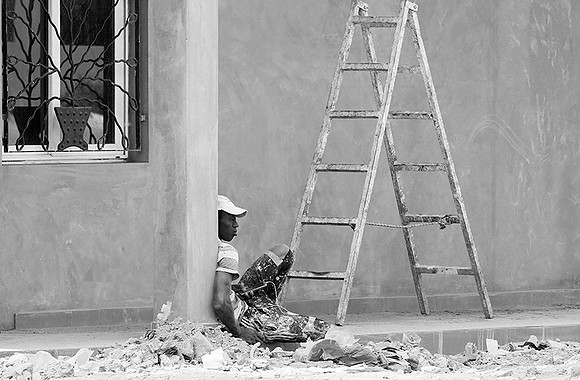 In the main street of Nianing - Senegal
