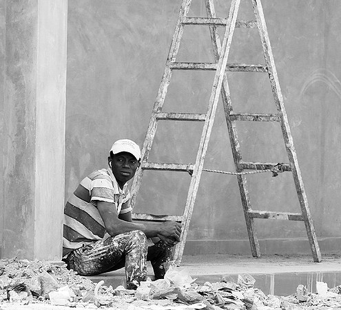 In the main street of Nianing - Senegal