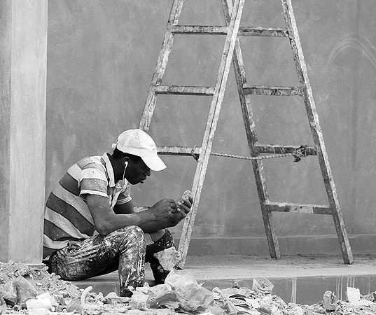 In the main street of Nianing - Senegal