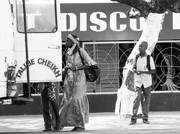 In the main street of Nianing - Senegal