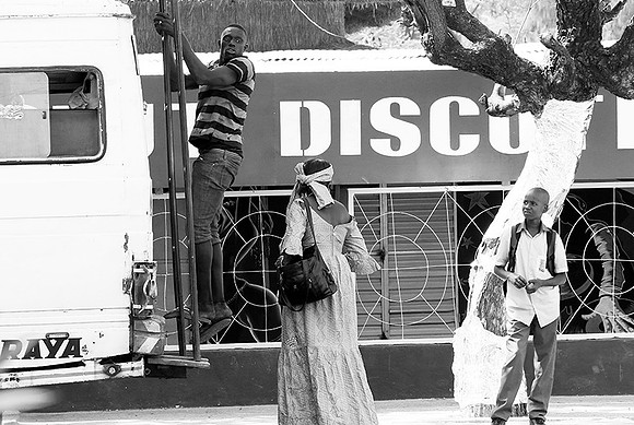 In the main street of Nianing - Senegal