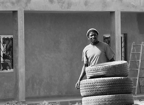 In the main street of Nianing - Senegal