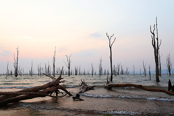 Sunrise over lake Kariba - Matusadona NP
