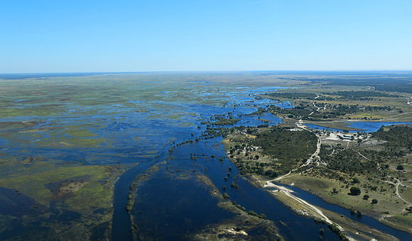Flying over Zambia