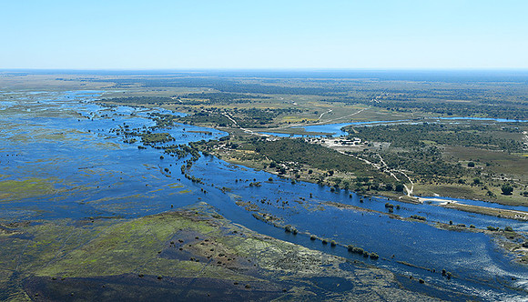 Flying over Zambia