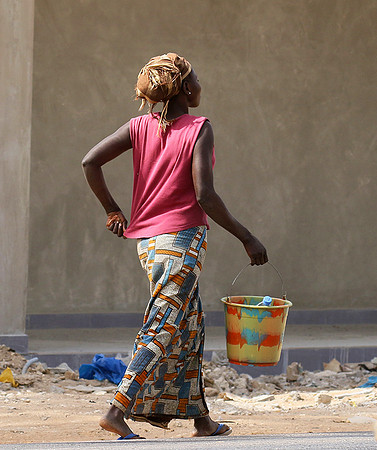 In the main street of Nianing - Senegal
