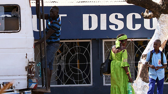 In the main street of Nianing - Senegal