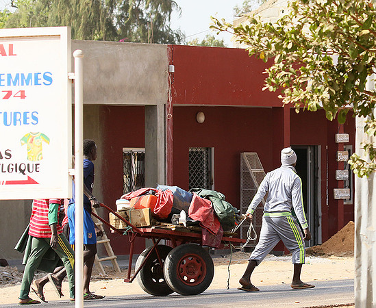 In the main street of Nianing - Senegal