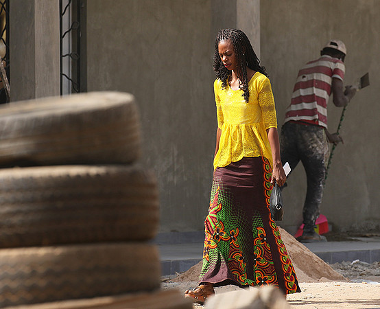 In the main street of Nianing - Senegal