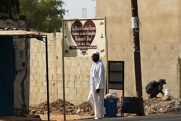 In the main street of Nianing - Senegal