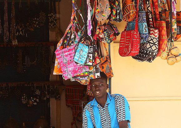 In the main street of Nianing - Senegal