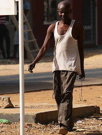 In the main street of Nianing - Senegal