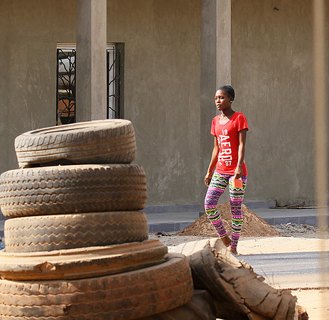 In the main street of Nianing - Senegal