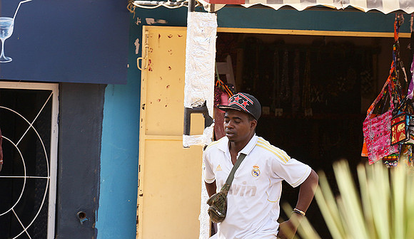 In the main street of Nianing - Senegal