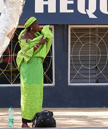 In the main street of Nianing - Senegal