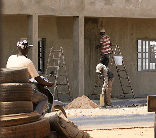 In the main street of Nianing - Senegal