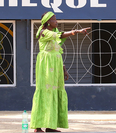 In the main street of Nianing - Senegal