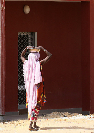 In the main street of Nianing - Senegal