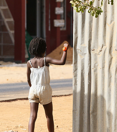 In the main street of Nianing - Senegal