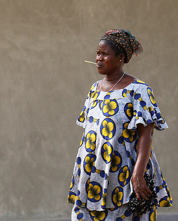 In the main street of Nianing - Senegal