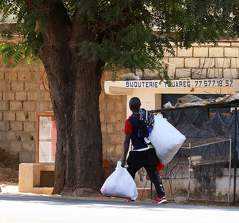 In the main street of Nianing - Senegal