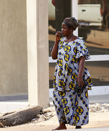 In the main street of Nianing - Senegal