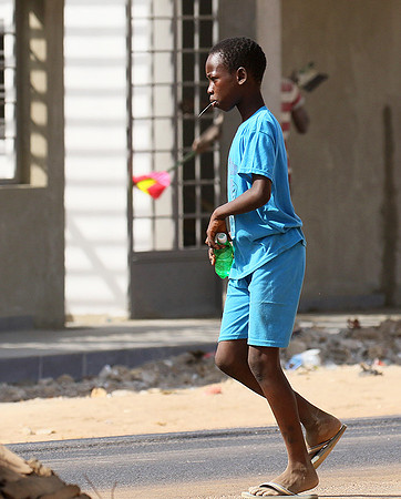 In the main street of Nianing - Senegal