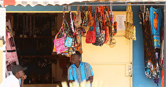 In the main street of Nianing - Senegal