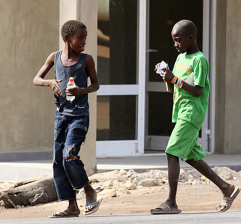 In the main street of Nianing - Senegal