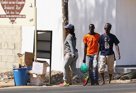 In the main street of Nianing - Senegal