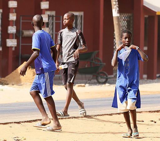 In the main street of Nianing - Senegal