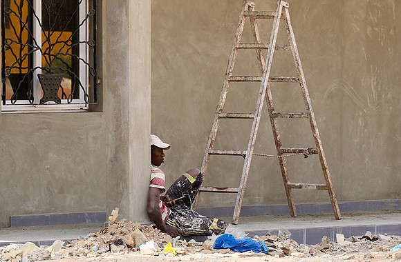 In the main street of Nianing - Senegal