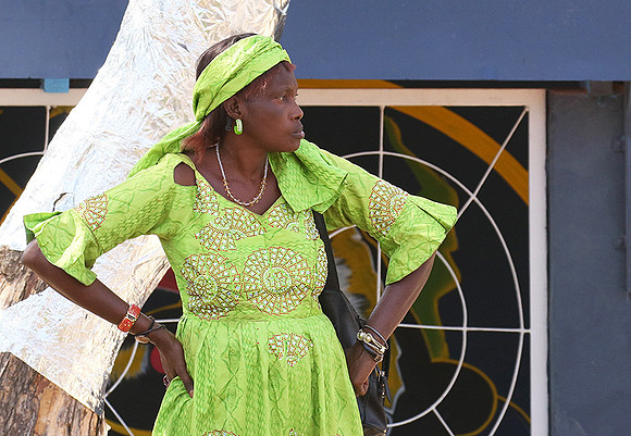 In the main street of Nianing - Senegal