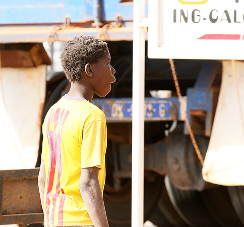 In the main street of Nianing - Senegal