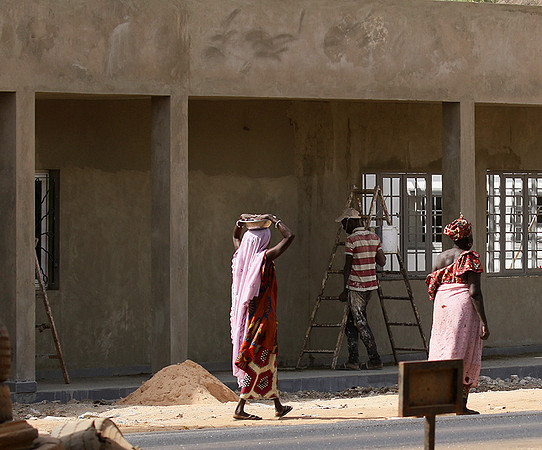 In the main street of Nianing - Senegal