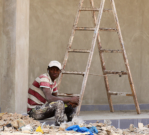 In the main street of Nianing - Senegal
