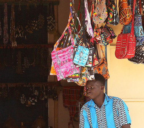 In the main street of Nianing - Senegal