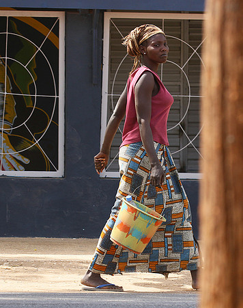 In the main street of Nianing - Senegal