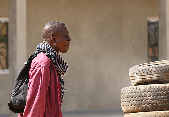 In the main street of Nianing - Senegal