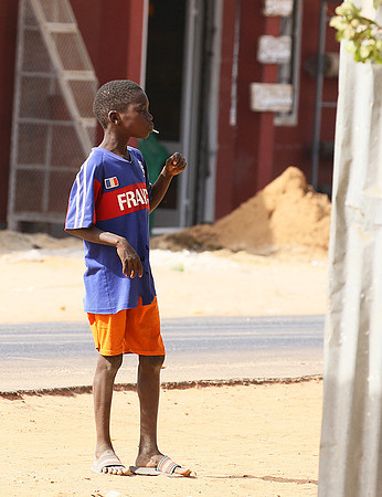 In the main street of Nianing - Senegal