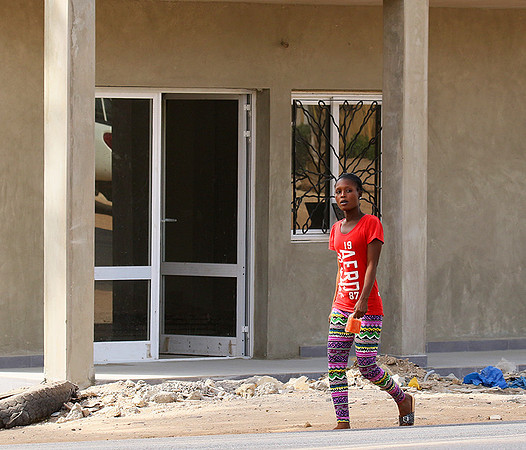 In the main street of Nianing - Senegal