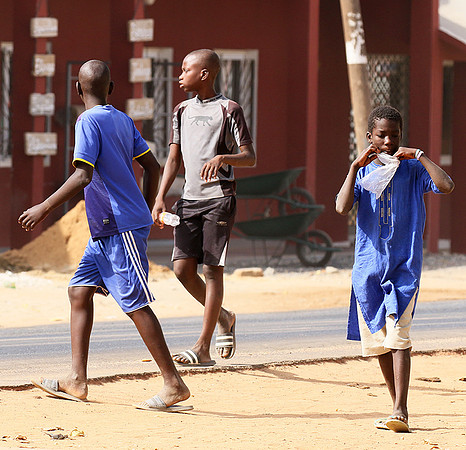 In the main street of Nianing - Senegal