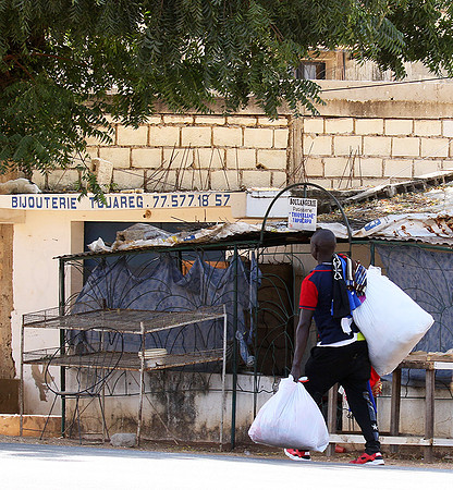 In the main street of Nianing - Senegal