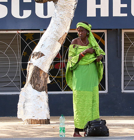 In the main street of Nianing - Senegal