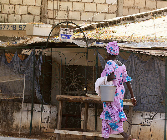 In the main street of Nianing - Senegal