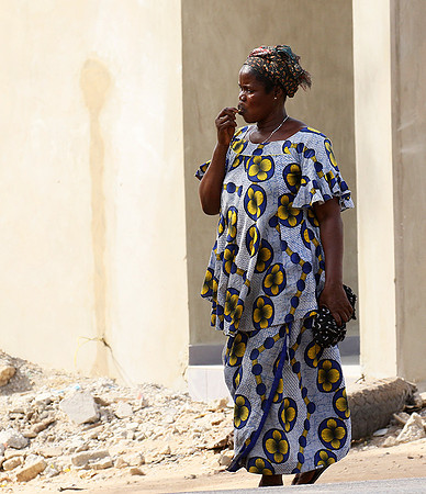 In the main street of Nianing - Senegal