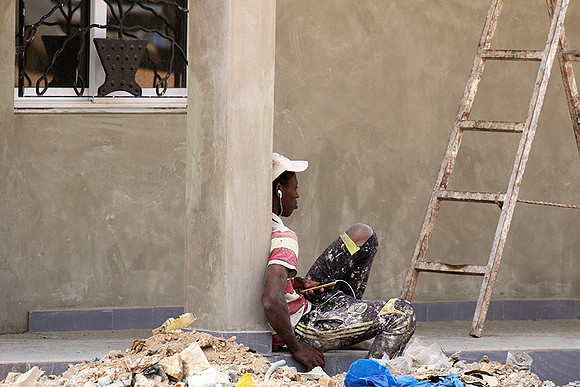 In the main street of Nianing - Senegal