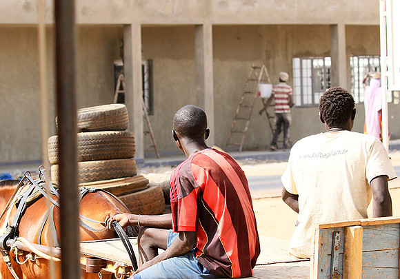 In the main street of Nianing - Senegal