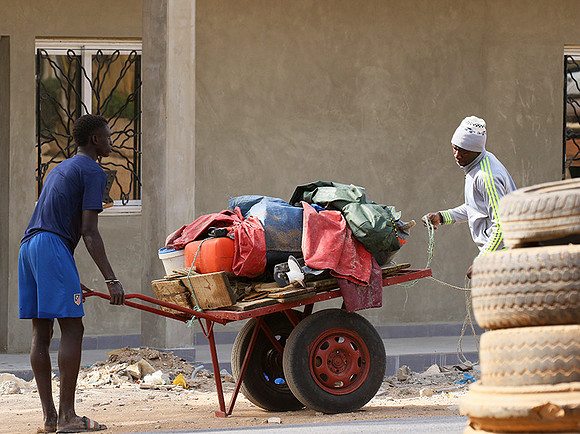 In the main street of Nianing - Senegal